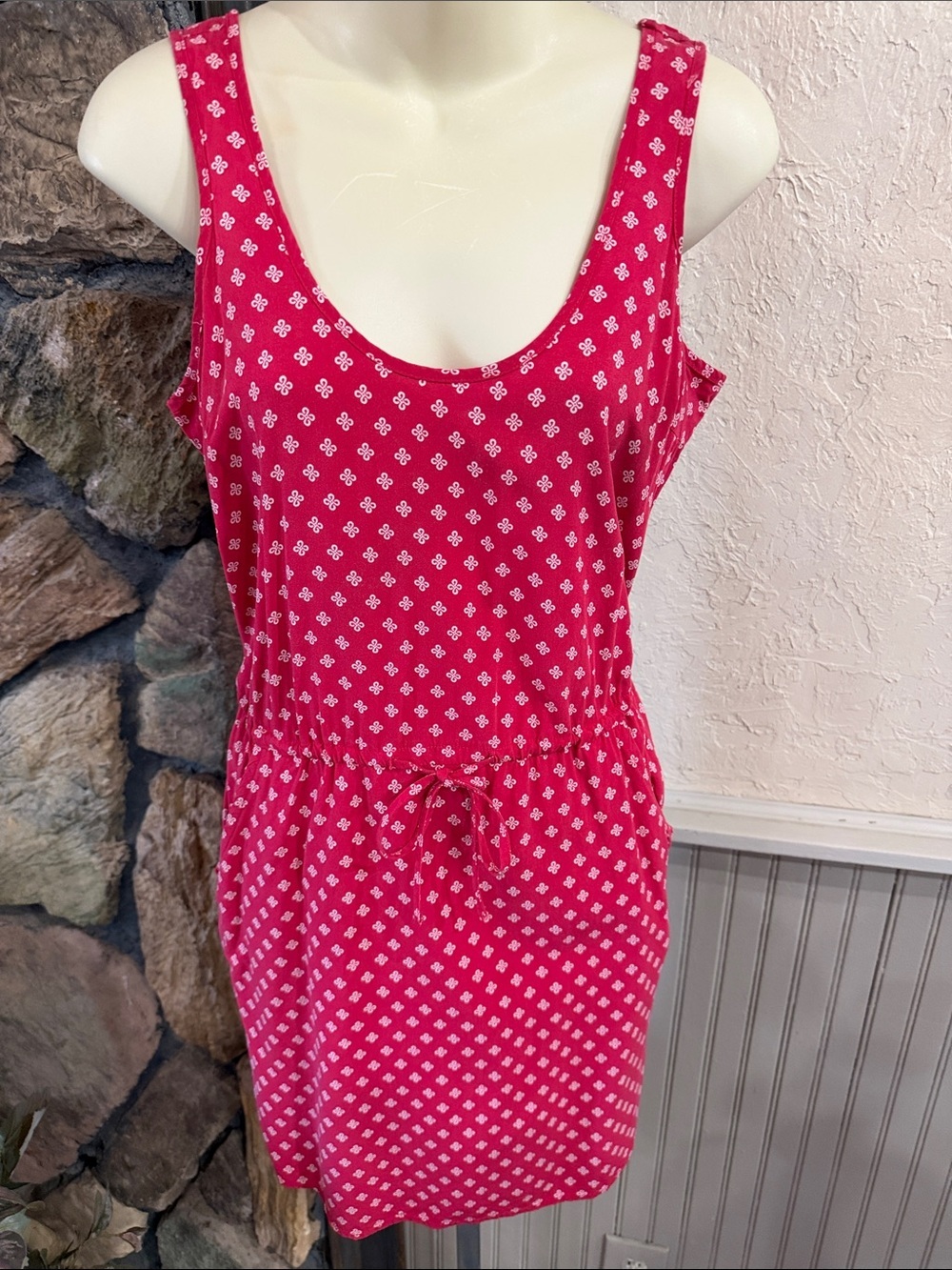 GAP Pink Printed Sleeveless Mini Dress